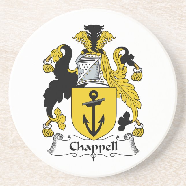Dessous De Verre En Grès Crête de famille de Chappell (Devant)