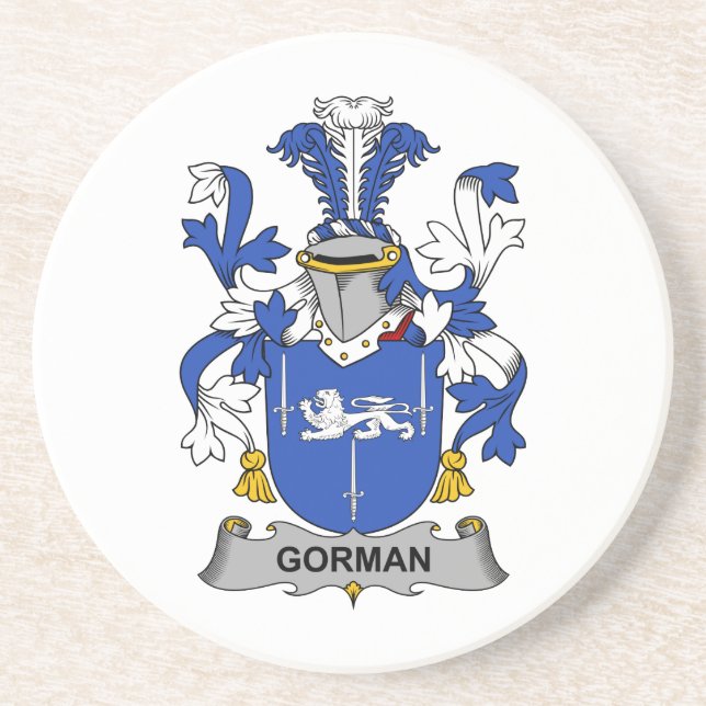 Dessous De Verre En Grès Crête de famille de Gorman (Devant)