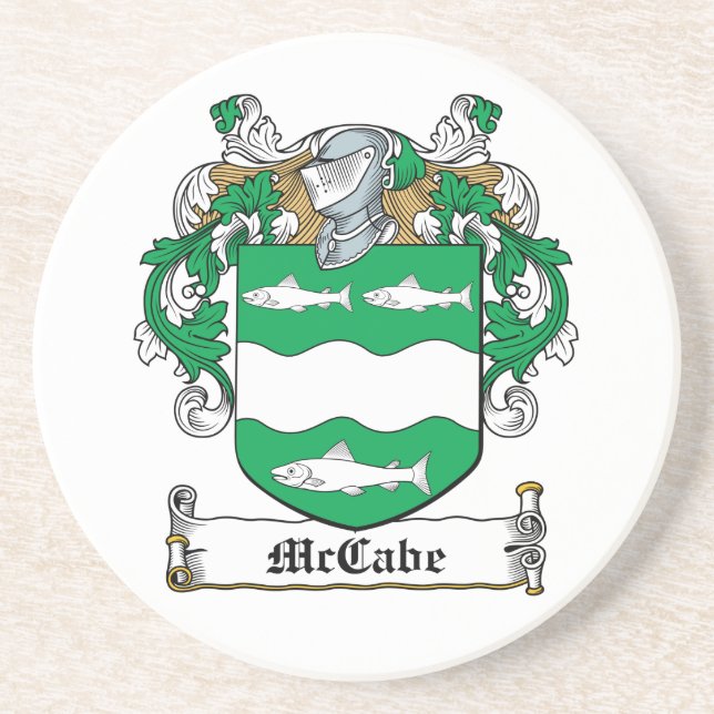 Dessous De Verre En Grès Crête de famille de McCabe (Devant)
