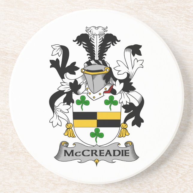 Dessous De Verre En Grès Crête de famille de McCreadie (Devant)