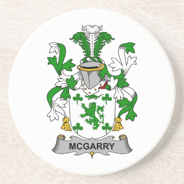 Dessous De Verre En Grès Crête de famille de McGarry (Devant)