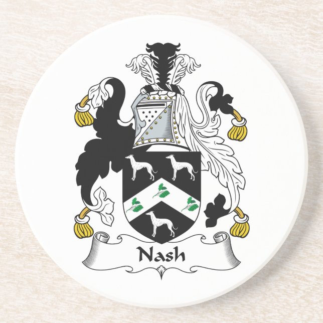 Dessous De Verre En Grès Crête de famille de Nash (Devant)