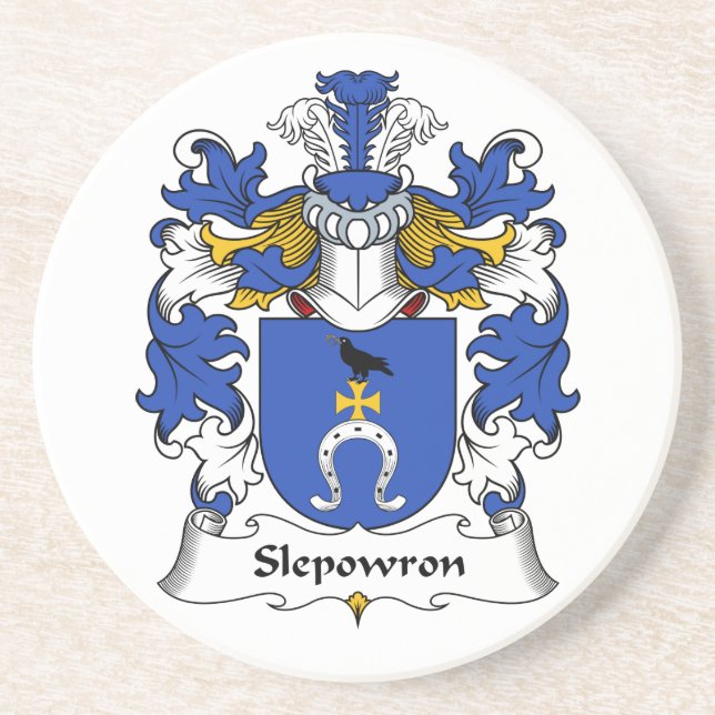 Dessous De Verre En Grès Crête de famille de Slepowron (Devant)
