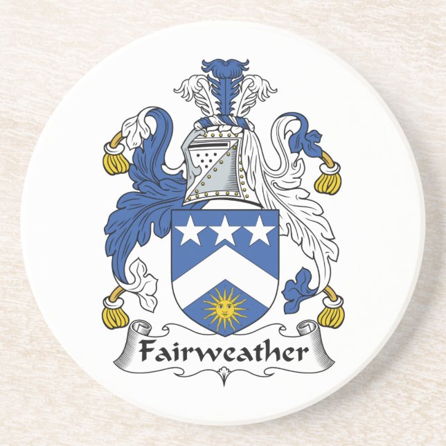 Dessous De Verre En Grès Crête Fairweather de famille (Devant)