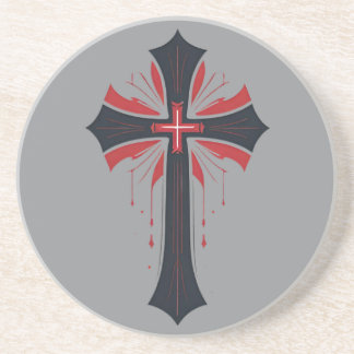 Dessous De Verre En Grès Croix saignante