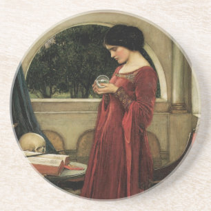 Dessous De Verre En Grès Crystal Ball by John William Waterhouse