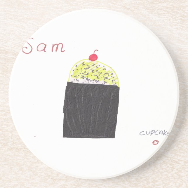 DESSOUS DE VERRE EN GRÈS CUPCAKE (Devant)
