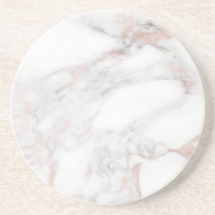 Dessous De Verre En Grès Custom Rose Gold Marble Elegant Modèle