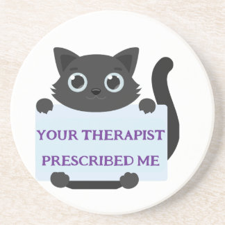 Dessous De Verre En Grès Cute Cat 