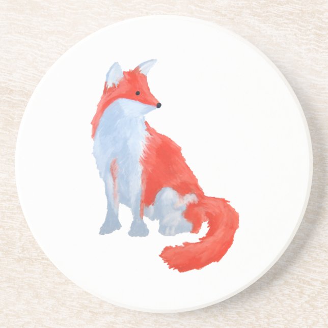 Dessous De Verre En Grès Cute Fox (Devant)