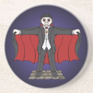 Dessous De Verre En Grès Cute Vampire/Dracula