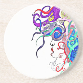 Dessous De Verre En Grès Dame de vie