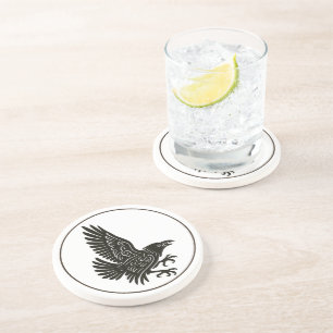 Dessous De Verre En Grès Danse Norse Raven