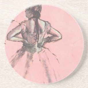 Dessous De Verre En Grès Danseuse de dos, les mains sur les hanches par Edg