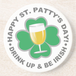 Dessous de verre en grès de la Saint-Patrick