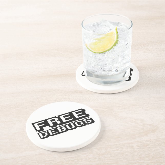 DESSOUS DE VERRE EN GRÈS DEBUGS GRATUITS (Côté)