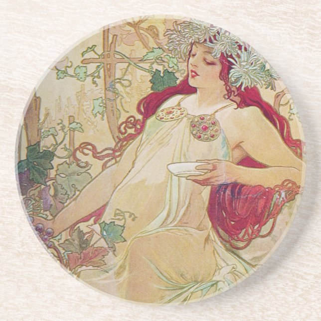 Dessous De Verre En Grès Déesse de Redhead (Devant)