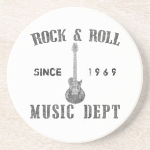 Dessous De Verre En Grès Département de musique de rock
