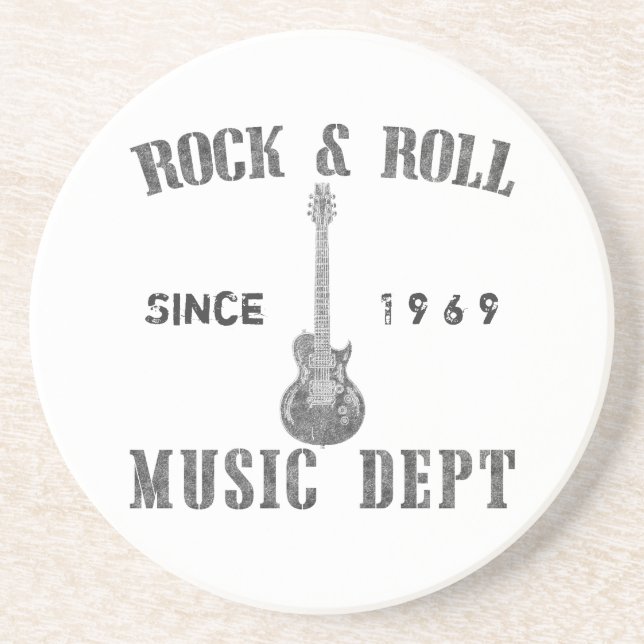 Dessous De Verre En Grès Département de musique de rock (Devant)