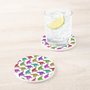 Dessous De Verre En Grès Design de tuiles motifs Elephant Walk