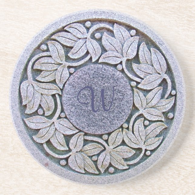 Dessous De Verre En Grès Dessous de verre de boissons de grès de Monogramed (Devant)
