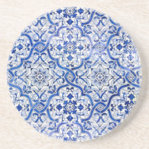 Dessous de verre de grès d'Azulejo