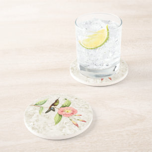 Dessous De Verre En Grès Dessous de verre de grès de colibri de jambe de