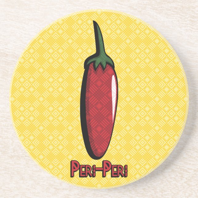 Dessous De Verre En Grès Dessous de verre de grès de Peri Chili Pepper (Devant)
