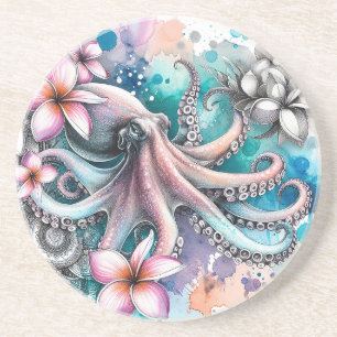 Dessous De Verre En Grès Dessous de verre de grès d'Octopus