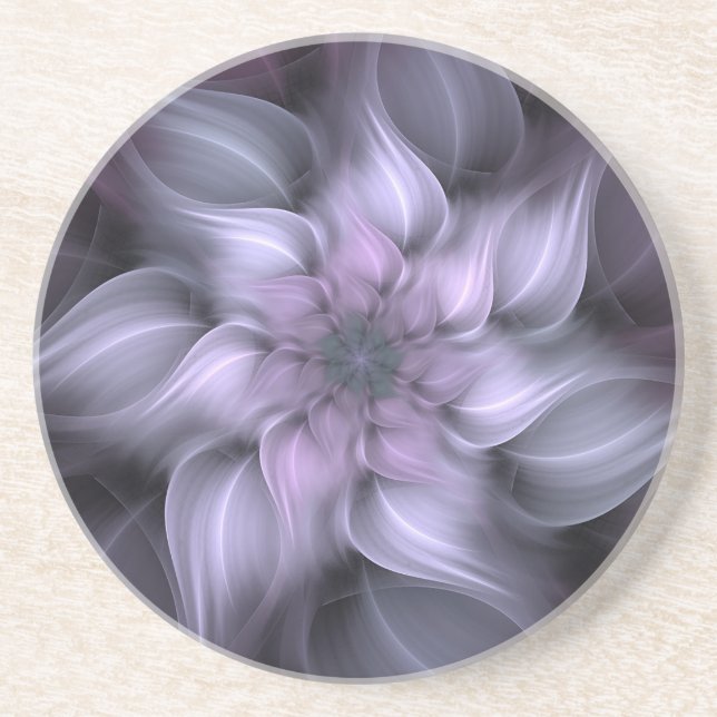 Dessous De Verre En Grès Dessous de verre de grès fractionné violet (Devant)