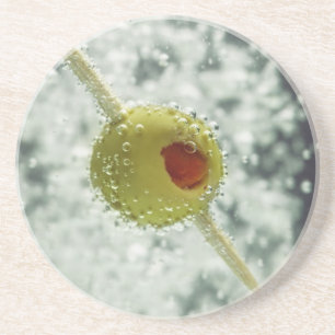 Dessous De Verre En Grès Dessous de verre de grès Martini Olive
