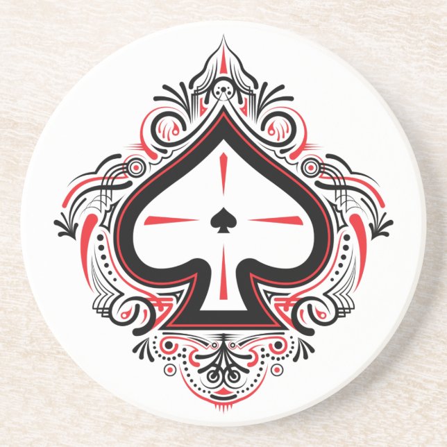 Dessous De Verre En Grès Dessous de verre de grès — Pique (Devant)