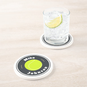 Dessous De Verre En Grès Dessous de verre de grès - Tennis sur mesure (ajou