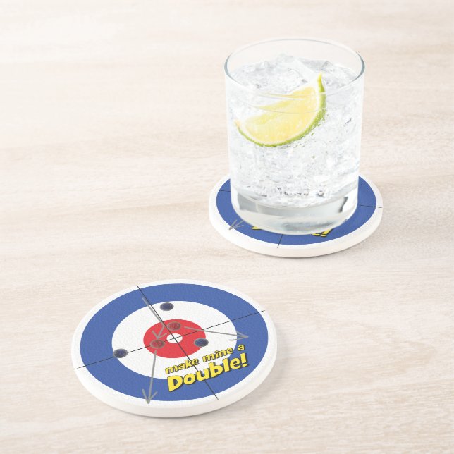 Dessous De Verre En Grès Dessous de verre du grès du bigoudi de "double" - (Côté)