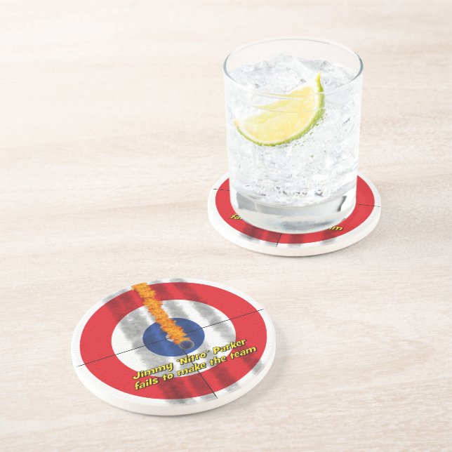 Dessous De Verre En Grès Dessous de verre "nitro" chauds de grès de roches (Côté)