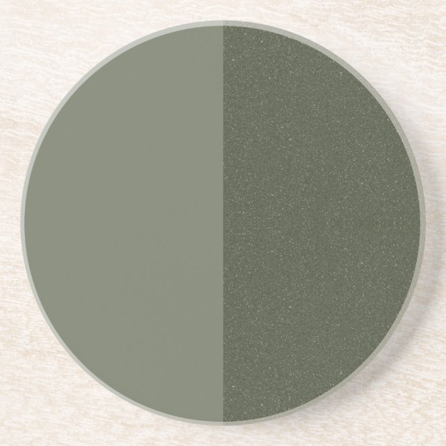 Dessous De Verre En Grès Dessus de verre personnalisé en grès Half & Half v (Devant)