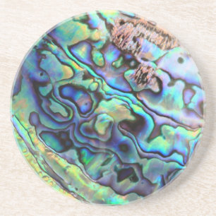 Dessous De Verre En Grès Détail de la coquille de Paua