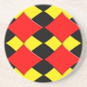 Dessous De Verre En Grès Diamants