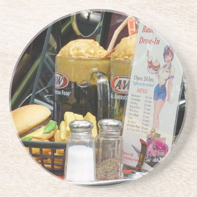 Dessous De Verre En Grès Dîner Fin (Devant)