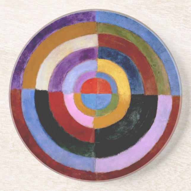 Dessous De Verre En Grès Disque premier par Robert Delaunay (Devant)