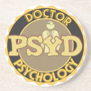 Dessous De Verre En Grès DOCTEUR OF PSYCHOLOGY PSYCHOLOGIST de LOGO de PsyD