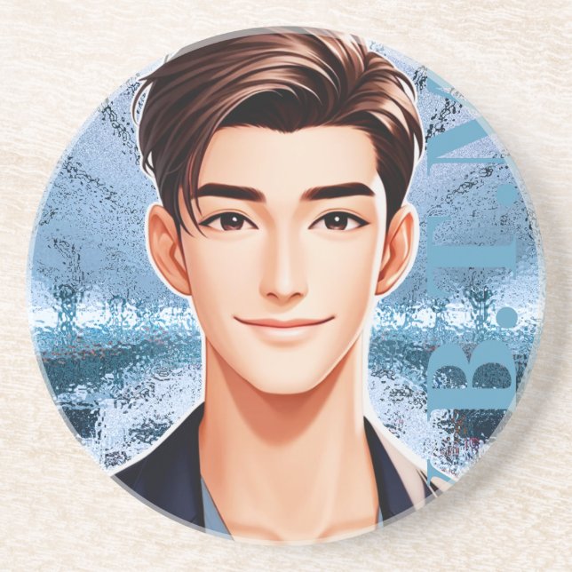 Dessous De Verre En Grès Donald . Conception de personnage animé (Devant)