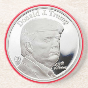 DESSOUS DE VERRE EN GRÈS DONALD TRUMP