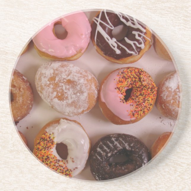 DESSOUS DE VERRE EN GRÈS DONUTS ! (Devant)