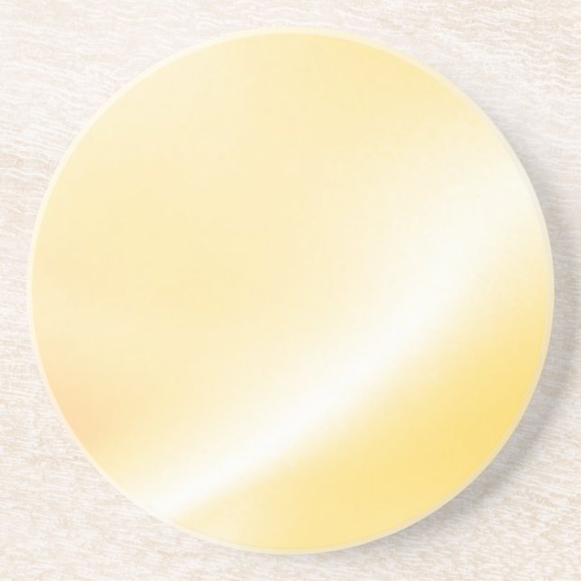 Dessous de verre en grès doux à impression orange (Devant)