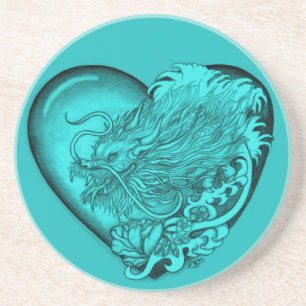 Dessous De Verre En Grès Dragon Heart