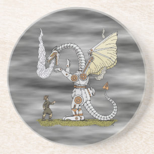 Dessous De Verre En Grès Dragon mécanique