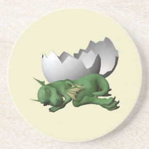 Dessous De Verre En Grès Dragon nouveau-né