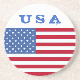 Dessous De Verre En Grès Drapeau américain USA Coaster 4 juillet