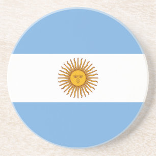 Dessous De Verre En Grès Drapeau Argentine